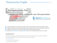 Tablet Screenshot of dientamoebafragilis.nl